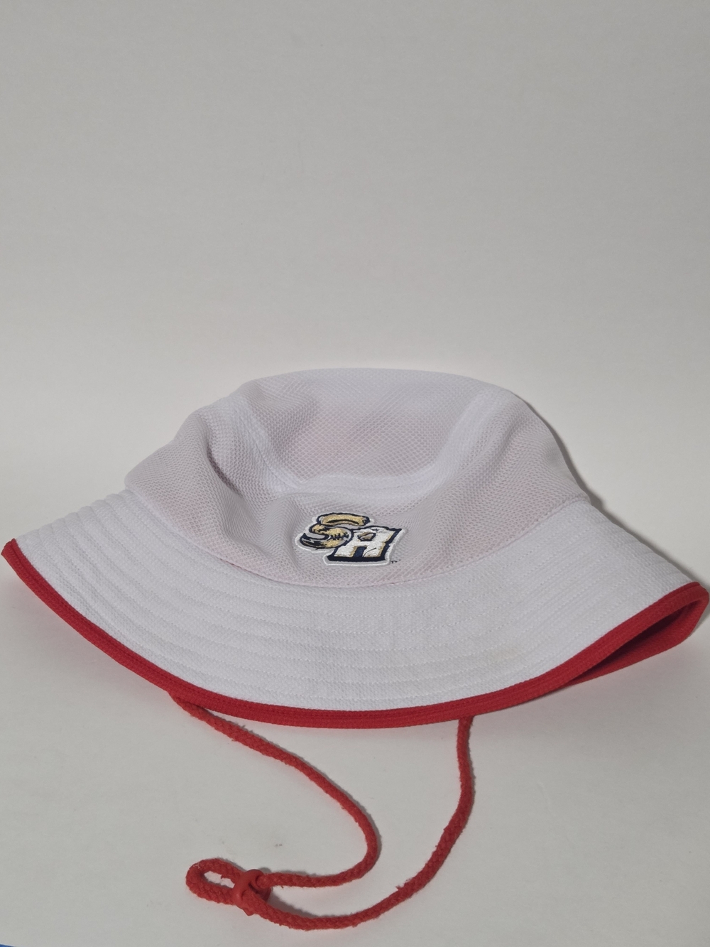 San Antonio Missions MiLB Bucket Hat Melonwear White Red Toyota TX